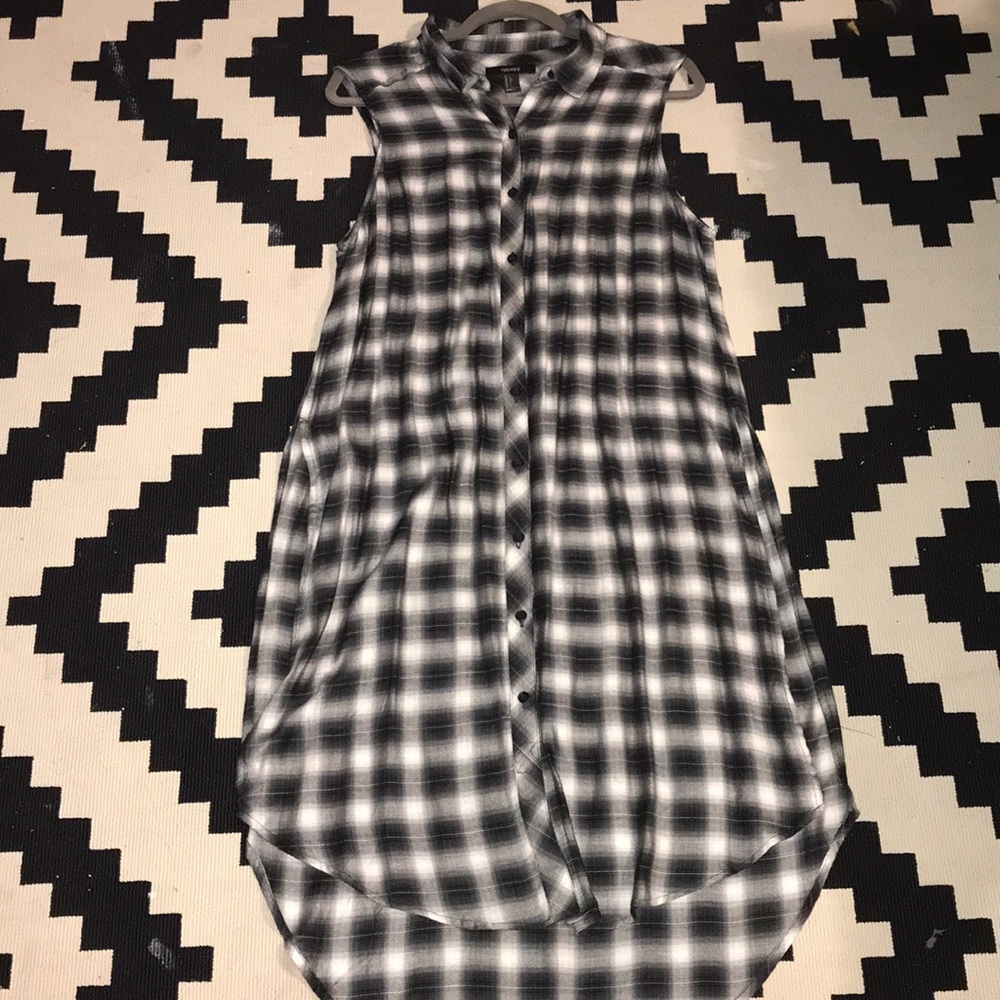 Plaid Sleeveless Top